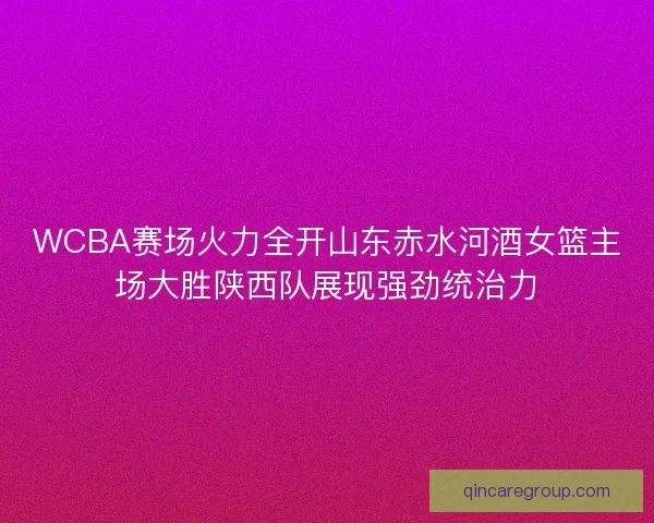 WCBA赛场火力全开山东赤水河酒女篮主场大胜陕西队展现强劲统治力